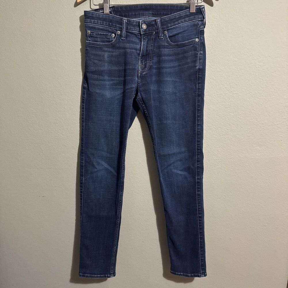 Abercrombie & Fitch Jeans Mens 28x30 Blue Rustin Athletic Skinny Denim